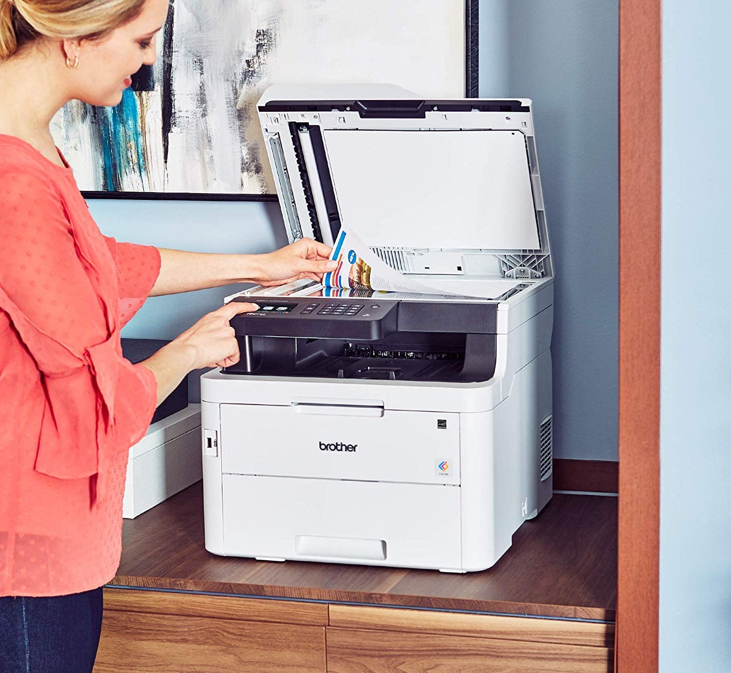 Brother MFC-L3750CDW Digital Color All-in-One Printer, Laser Printer Quality, Wireless /Duplex Printing,  Dash Replenishment Ready - Image 5